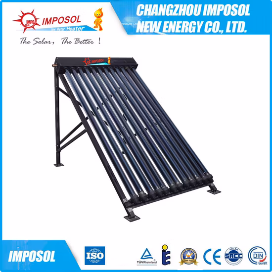 Split Heat Pipe Solar Collector System with Solar Keymark Certification