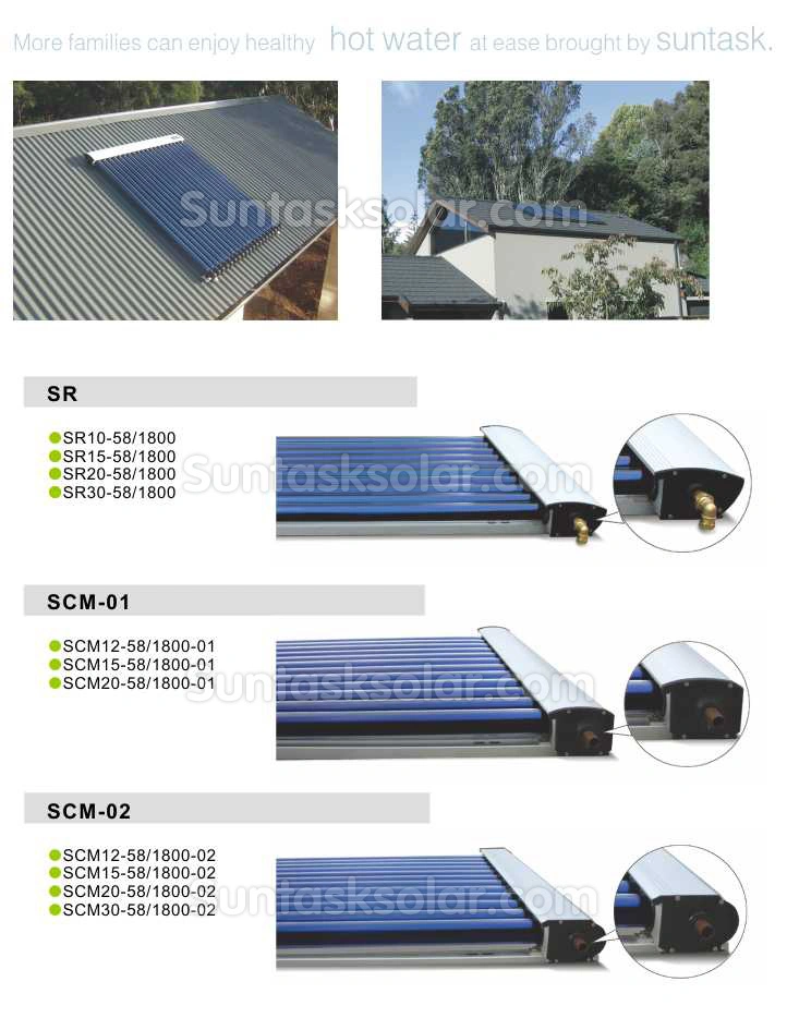 etc Heat Pipe Vacuum Tube Solar Energy Collector