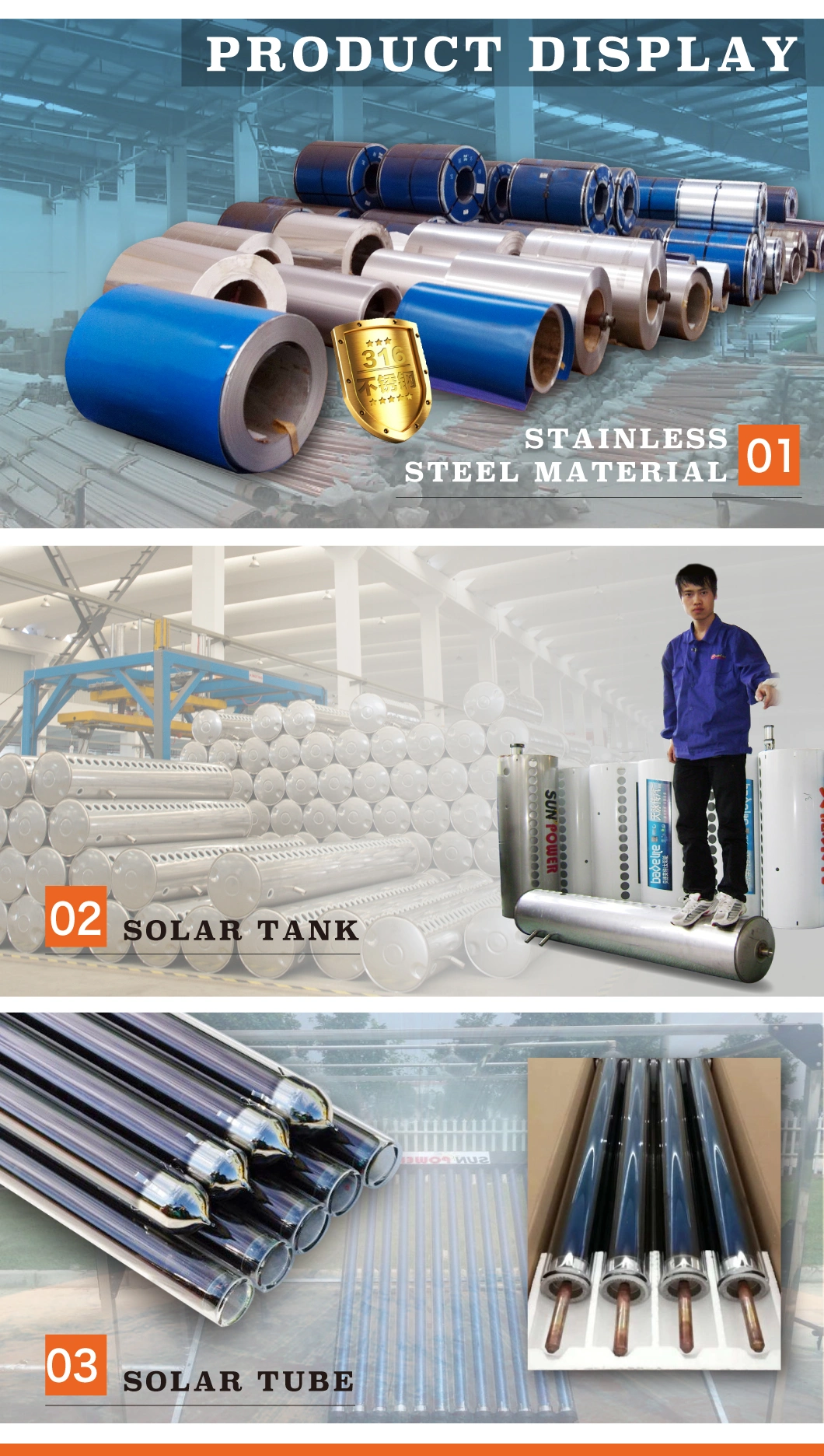 Copper Coil-Pre-Heat Type Solar Water Heater