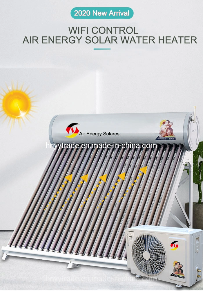 Solar Water Heater + Air Source Heat Pump Hot Sun Water Heater