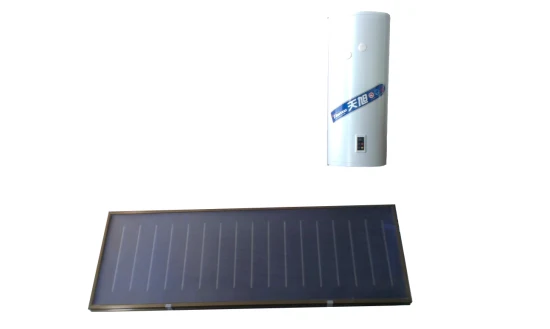 Split-Solarwarmwasserbereiter mit Flachkollektoren
